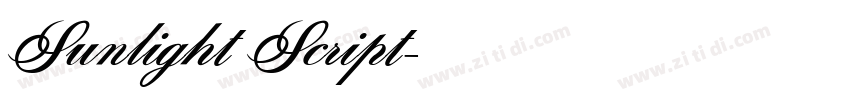 Sunlight Script字体转换